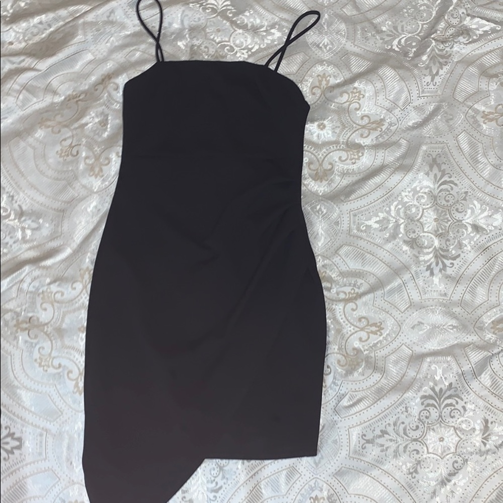 Black fitted dress